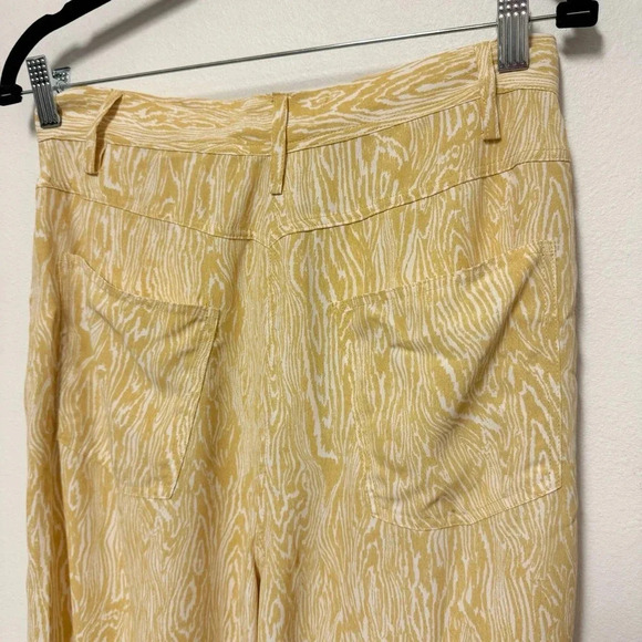 NWT Ena Pelly Woodgrain High Waist Flair Pants - Picture 6 of 7